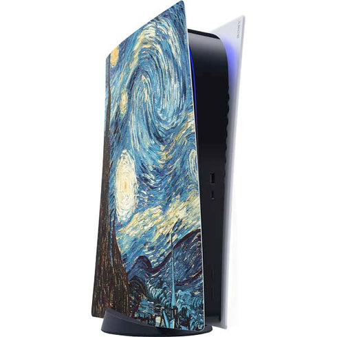 Vincent Van Gogh The Starry Night PS5 Digital Edition Console Skin